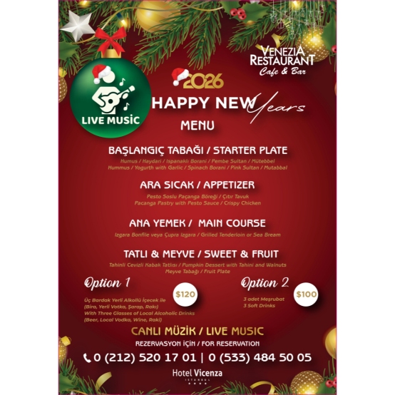 New Year Menu